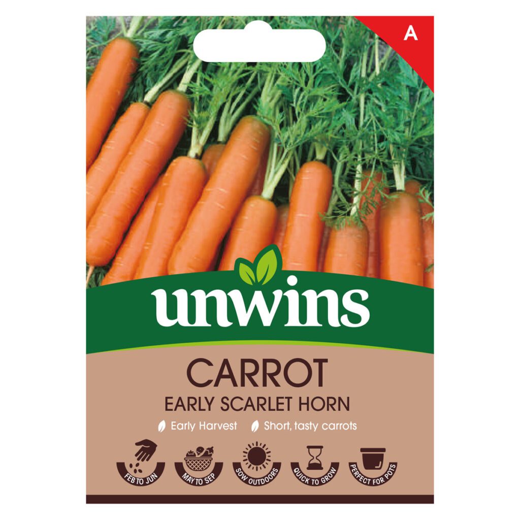 Unwins Carrot Early Scarlet Horn Seeds 5051618005852 2